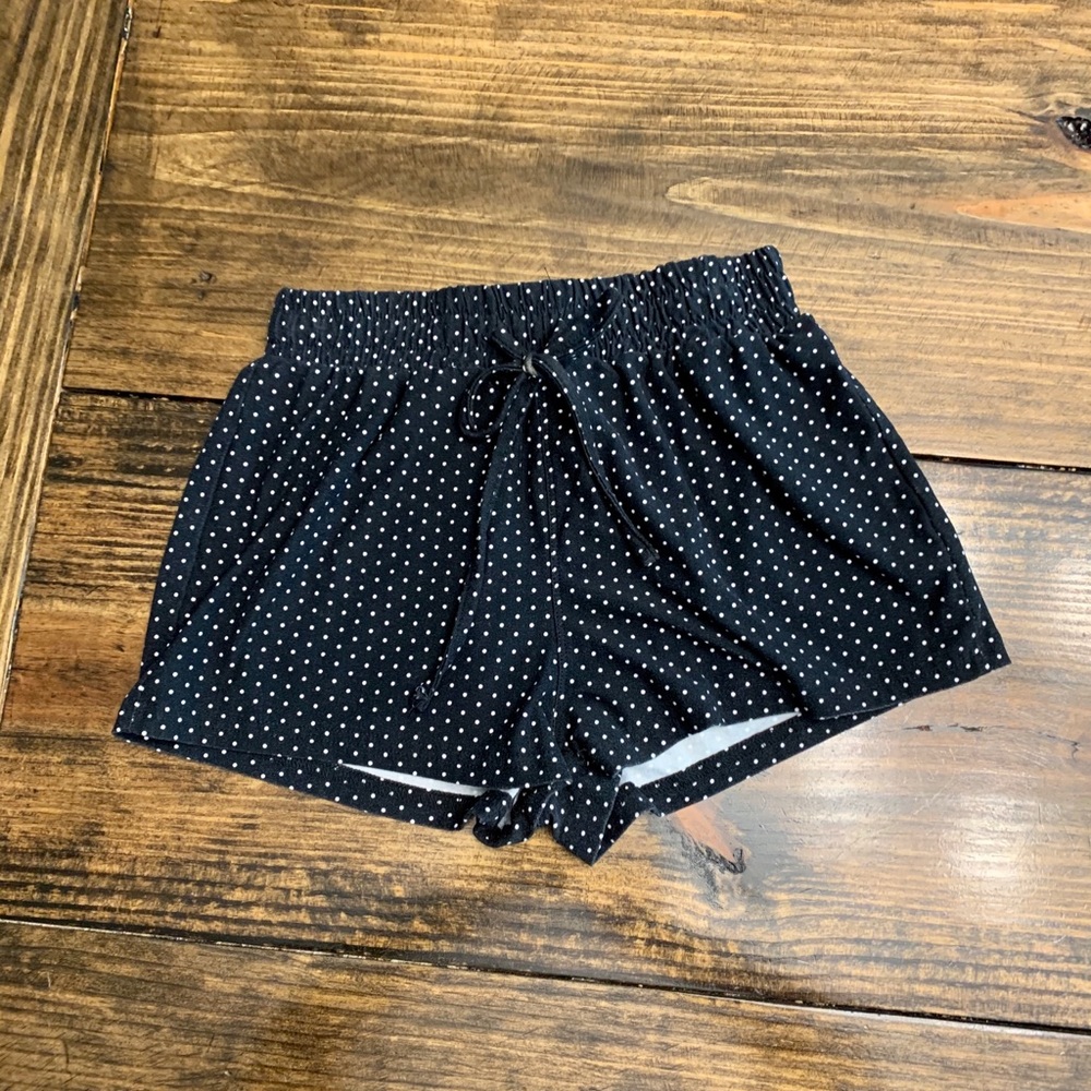 Stella Tweed Girls Black/White Polka Dot Short (S)
